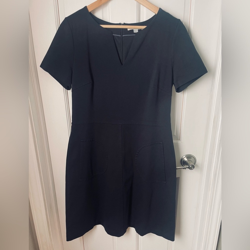 Boden Black V-Neck Mini Dress